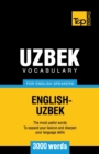 Uzbek vocabulary for English speakers - 3000 words - Book