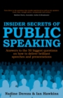 Insider Secrets of Public Speaking : Answers to the 50 Biggest Questions on How to Deliver Brilliant Speeches and Presentations - Book