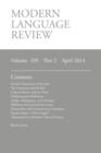 Modern Language Review (109 : 2) April 2014 - Book