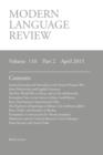 Modern Language Review (110 : 2) April 2015 - Book