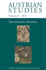 Translating Austria (Austrian Studies 23) - Book