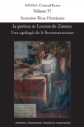 La poetica de Lorenzo de Zamora : Una apologia de la literatura secular - Book