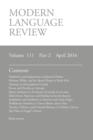Modern Language Review (111 : 2) April 2016 - Book