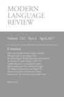 Modern Language Review (112 : 2) April 2017 - Book