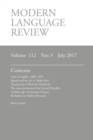 Modern Language Review (112 : 3) July 2017 - Book
