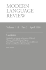 Modern Language Review (113 : 2) April 2018 - Book