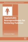 Implantable Neuroprostheses for Restoring Function - Book