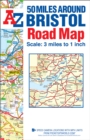 50 Miles around Bristol A-Z Road Map - Book