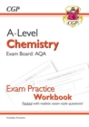 A-Level Chemistry: AQA Year 1 & 2 Exam Practice Workbook - includes Answers: for the 2024 and 2025 exams - Book