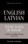 Theme-based dictionary British English - Latvian - 3000 words - Book