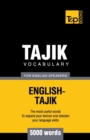 Tajik vocabulary for English speakers - 5000 words - Book