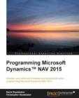 Programming Microsoft Dynamics (TM) NAV 2015 - Book