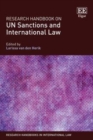 Research Handbook on UN Sanctions and International Law - eBook
