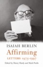 Affirming : Letters 1975-1997 - Book