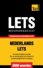 Thematische woordenschat Nederlands-Lets - 9000 woorden - Book