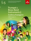 Scales and Arpeggios for Trumpet and Brass Band Instruments (treble clef), ABRSM Grades 1-5, from 2023 : Trumpet, B flat Cornet, Flugelhorn, E flat Horn, Baritone (treble clef), Euphonium (treble clef - Book