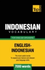 Indonesian vocabulary for English speakers - 7000 words - Book