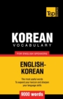 Korean vocabulary for English speakers - 9000 words - Book