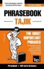 English-Tajik phrasebook and 250-word mini dictionary - Book