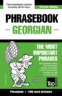 English-Georgian phrasebook and 1500-word dictionary - Book