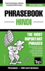 English-Hindi phrasebook and 1500-word dictionary - Book