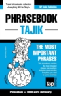 English-Tajik phrasebook and 3000-word topical vocabulary - Book