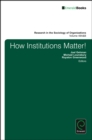 How Institutions Matter! - Book