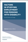 Factors in Studying Employment for Persons with Disability : How the Picture can Change - eBook