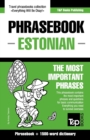 English-Estonian phrasebook & 1500-word dictionary - Book