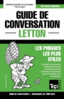 Guide de conversation Francais-Letton et dictionnaire concis de 1500 mots - Book