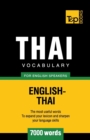 Thai vocabulary for English speakers - 7000 words - Book