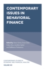 Contemporary Issues in Behavioral Finance - eBook