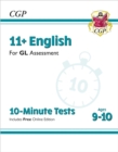 11+ GL 10-Minute Tests: English - Ages 9-10 (with Online Edition) - Book