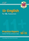 11+ GL English Practice Papers: Ages 10-11 - Pack 1 (with Parents' Guide & Online Edition): for the 2024 exams - Book