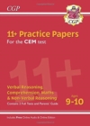 11+ CEM Practice Papers - Ages 9-10 (with Parents' Guide & Online Edition) - Book
