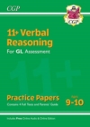 11+ GL Verbal Reasoning Practice Papers - Ages 9-10 (with Parents' Guide & Online Edition) - Book