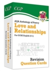 GCSE English: AQA Love & Relationships Poetry Anthology - Revision Question Cards - Book