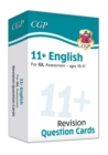 11+ GL English Revision Question Cards - Ages 10-11: for the 2024 exams - Book
