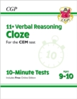 11+ CEM 10-Minute Tests: Verbal Reasoning Cloze - Ages 9-10 (with Online Edition) - Book