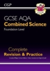 GCSE Combined Science AQA Foundation Complete Revision & Practice w/ Online Ed, Videos & Quizzes - Book