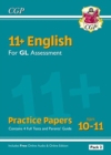 11+ GL English Practice Papers: Ages 10-11 - Pack 2 (with Parents' Guide & Online Edition) - Book