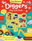 Felt Stickers Diggers Play Scene Book - Book