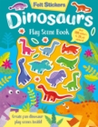 Felt Stickers Dinosaur Play Scene Book - Book
