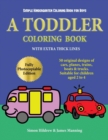 Simple Kindergarten Coloring Book for Boys : A Toddler Coloring Book with Extra Thick Lines: 50 Original Designs of Cars, Planes, Trains, Boats, and Trucks (Suitable for Children Aged 2 to 4) - Book