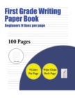 First Grade Writing Paper Book (Beginners 9 Lines Per Page) : A Handwriting and Cursive Writing Book with 100 Pages of Extra Large 8.5 by 11.0 Inch Writing Practise Pages. This Book Has Guidelines for - Book