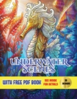 Underwater Scenes : An Adult Coloring (Colouring) Book with 40 Underwater Coloring Pages: Underwater Scenes (Adult Colouring (Coloring) Books) - Book