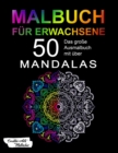 Malbuch fur Erwachsene : Das grosse Mandala Ausmalbuch mit uber 50 einzigartigen Mandalas auf schwarzem Hintergrund - Kreativ Ausmalen & Malen - Ideal zur Stressbewaltigung und Entspannung - A4 - Book