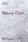 Makeup Chart : 100 Pages 6" X 9" - Book