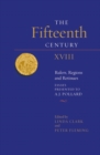 The Fifteenth Century XVIII : Rulers, Regions and Retinues. Essays presented to A.J. Pollard - eBook