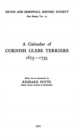 A Calendar of Cornish Glebe Terriers 1673-1735 - eBook